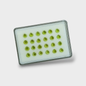 Peridot 6mm Smooth Heart AAA Cabochons Parcel - 182948