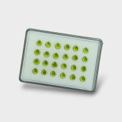 Peridot 6mm Smooth Heart AAA Cabochons Parcel - 182948