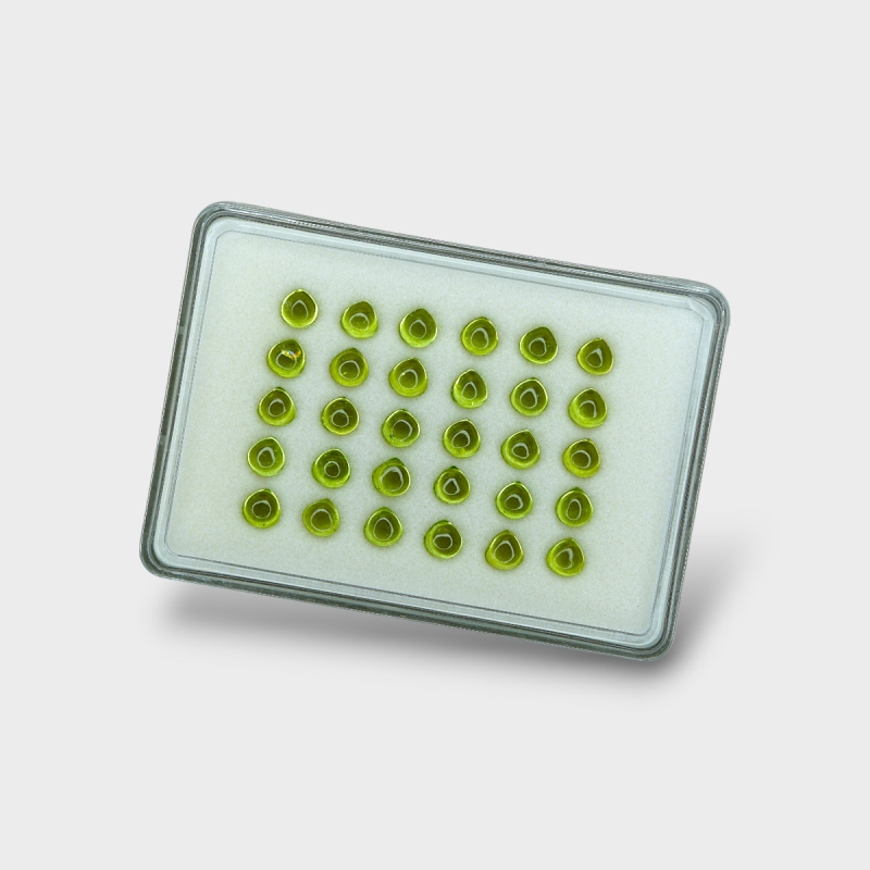 Peridot 6mm Smooth Heart AAA Cabochons Parcel - 182985