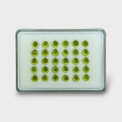 Peridot 6mm Smooth Heart AAA Cabochons Parcel - 182985