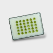 Peridot 6mm Smooth Heart AAA Cabochons Parcel - 182983