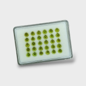 Peridot 6mm Smooth Heart AAA Cabochons Parcel - 182984