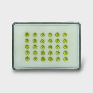 Peridot 5mm Smooth Heart AAA Cabochons Parcel - 183012