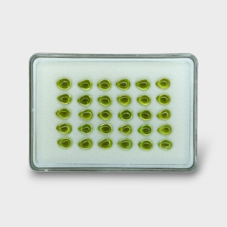 Peridot 7x5mm Smooth Pear AAA Cabochons Parcel - 182964