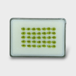 Peridot 6x4mm Smooth Pear AAA Cabochons Parcel - 182973
