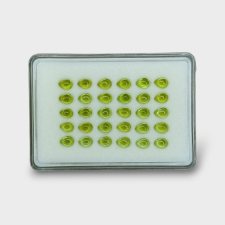 Peridot 7x5mm Smooth Pear AAA Cabochons Parcel - 182962