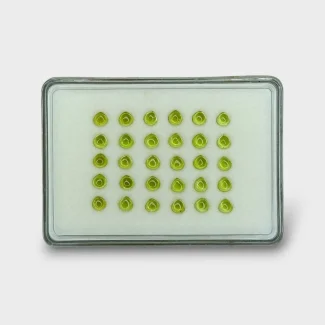 Peridot 5mm Smooth Heart AAA Cabochons Parcel - 183005