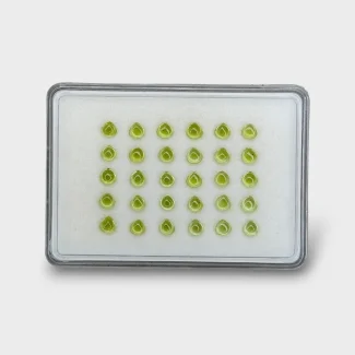 Peridot 5mm Smooth Heart AAA Cabochons Parcel - 182994