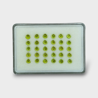 Peridot 5mm Smooth Heart AAA Cabochons Parcel - 182996