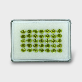 Peridot 7x5mm Smooth Pear AAA Cabochons Parcel - 182968