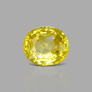 Yellow Sapphire 22.02x18.75x11.22mm Faceted Oval AA+ Loose Gemstone - PK-184064