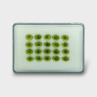 Peridot 8x6mm Smooth Oval AAA Cabochons Parcel - 182956