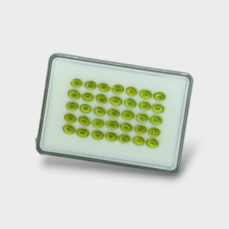 Peridot 7x5mm Smooth Oval AAA Cabochons Parcel - 182957