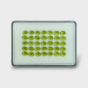 Peridot 7x5mm Smooth Oval AAA Cabochons Parcel - 182957