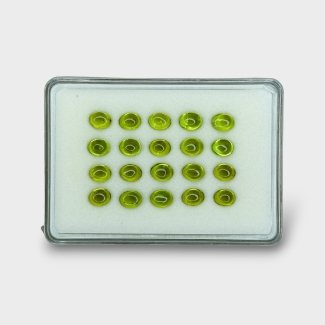 Peridot 8x6mm Smooth Oval AAA Cabochons Parcel - 182961