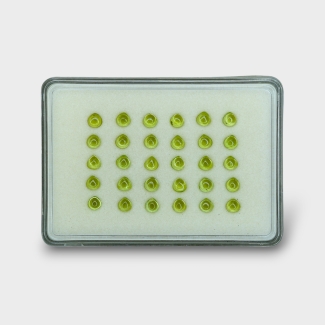 Peridot 5mm Smooth Heart AAA Cabochons Parcel - 182992