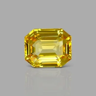 Yellow Sapphire 14.52x11.89x7.65mm Step Cut Octagon AAA Loose Gemstone - PK-184065