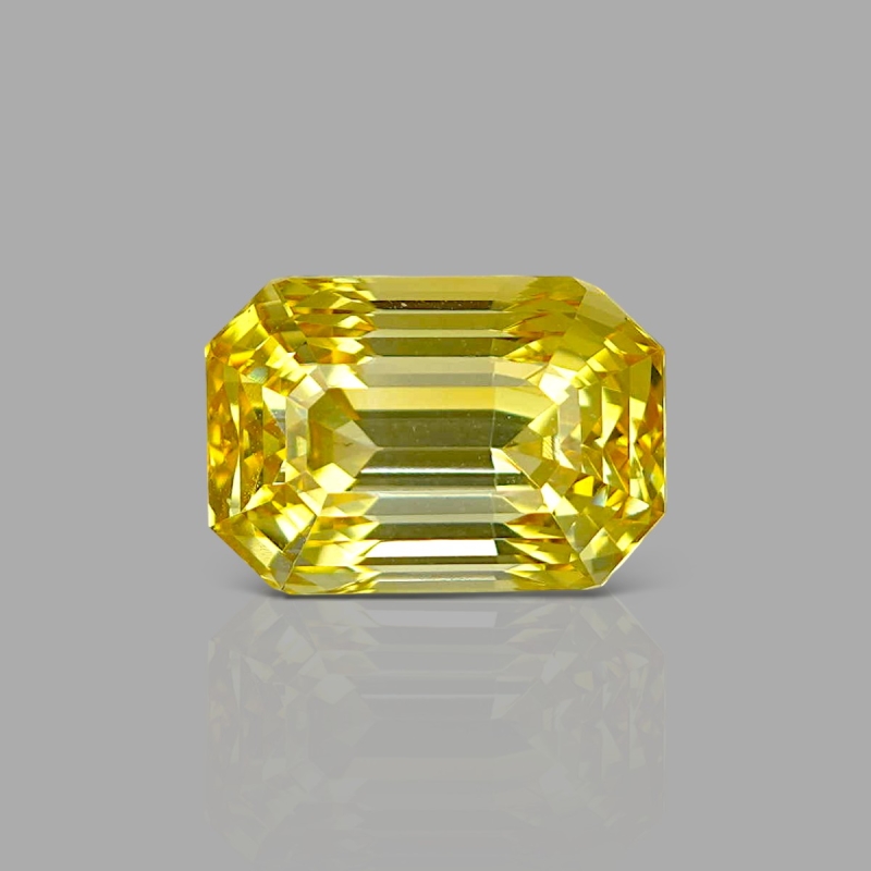 Yellow Sapphire 12.61x8.74x8.69mm Step Cut Octagon AAA Loose Gemstone - PK-184059