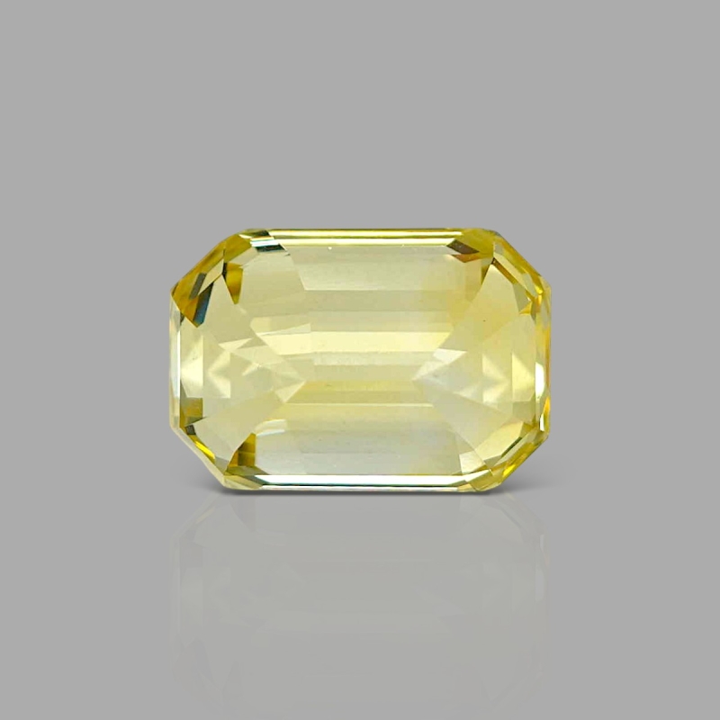 Yellow Sapphire 12.61x8.74x8.69mm Step Cut Octagon AAA Loose Gemstone - PK-184059