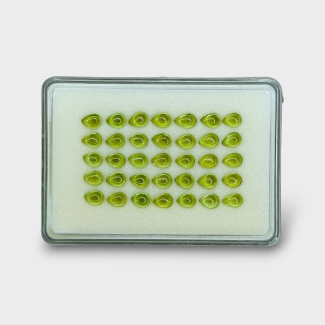 Peridot 7x5mm Smooth Pear AAA Cabochons Parcel - 182938
