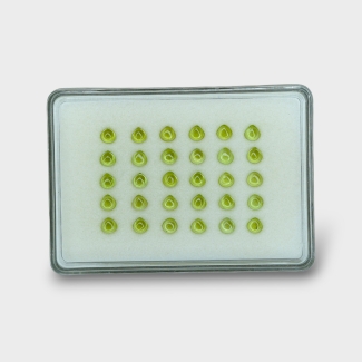 Peridot 5mm Smooth Heart AAA Cabochons Parcel - 183011