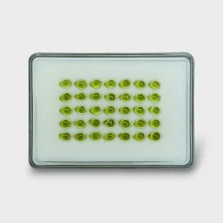 Peridot 6x4mm Smooth Pear AAA Cabochons Parcel - 182971