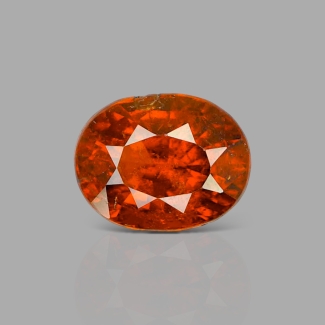 META TITLE Hessonite Garnet 11.88x9.26x7.14mm Faceted Oval AAA Loose Gemstone - 183762