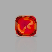 META TITLE Hessonite Garnet 10.09x9.88x7.49mm Faceted Square Cushion AAA Loose Gemstone - 184015