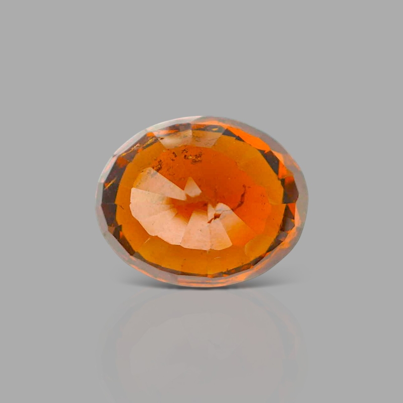 META TITLE Hessonite Garnet 12.86x10.40x8.65mm Faceted Oval AAA Loose Gemstone - 183765