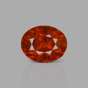 META TITLE Hessonite Garnet 13.34x10.62x9.07mm Faceted Oval AAA Loose Gemstone - 183768
