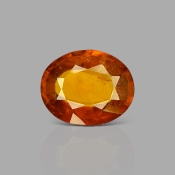 Hessonite Garnet 13.55x10.92x4.93mm Faceted Oval AA Loose Gemstone - 184058