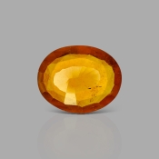 Hessonite Garnet 13.55x10.92x4.93mm Faceted Oval AA Loose Gemstone - 184058