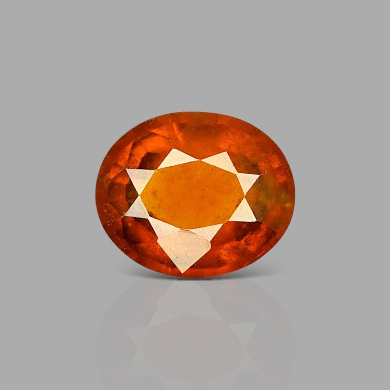 Hessonite Garnet 13.13x11.00x6.61mm Faceted Oval AA Loose Gemstone - 184057