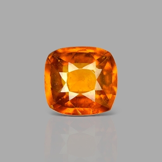 Hessonite Garnet 10.26x9.63x5.49mm Faceted Square Cushion AA Loose Gemstone - 184051