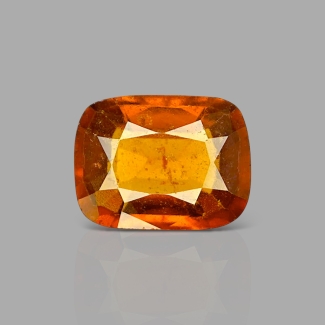 Hessonite Garnet 11.67x8.91x4.77mm Faceted Cushion AA Loose Gemstone - 184053