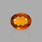 Hessonite Garnet 15.23x11.94x5.62mm Faceted Oval AA Loose Gemstone - 184055