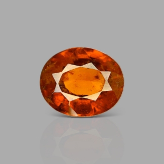 Hessonite Garnet 11.28x9.29x6.07mm Faceted Oval AA Loose Gemstone - 184056