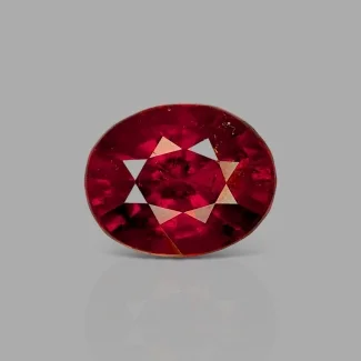 Hessonite Garnet 11.57x9.27x7.40mm Faceted Oval AAA Loose Gemstone - 184024