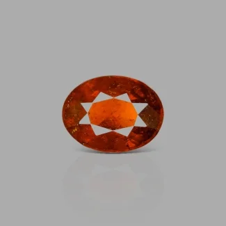 Hessonite Garnet 13.82x10.47x7.13mm Faceted Oval AAA Loose Gemstone - 183773