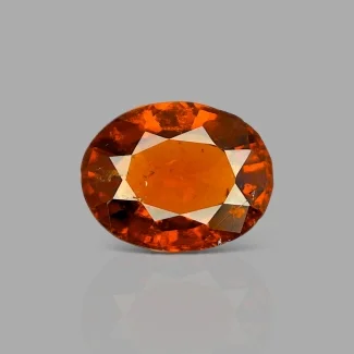 Hessonite Garnet 12.50x9.80x5.80mm Faceted Oval AAA Loose Gemstone - 183770