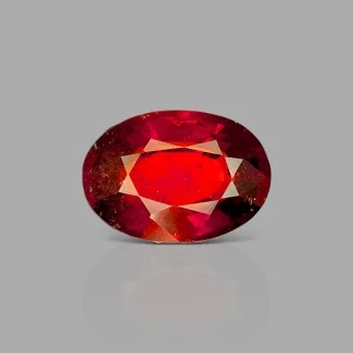 Hessonite Garnet 15.34x10.72x6.20mm Faceted Oval AAA Loose Gemstone - 184011