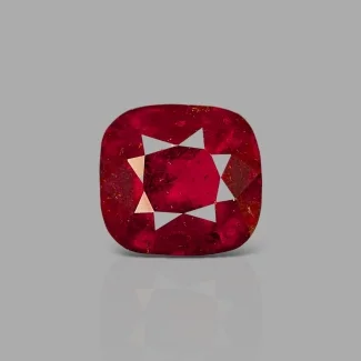 Hessonite Garnet 13.08x12.18x8.51mm Faceted Cushion AAA Loose Gemstone - 184007