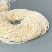 Pearl 2mm Smooth Rice AA+ Beads Strand - 184099