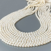 Pearl 3.5mm Smooth Rice AA+ Beads Strand - 184102