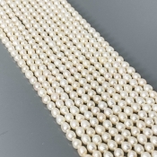 Pearl 3.5mm Smooth Rice AA+ Beads Strand - 184102