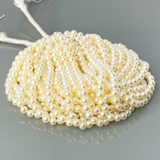 Pearl 3.5mm Smooth Round AA+ Beads Strand - 184106