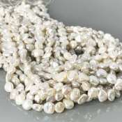 Pearl 8-10mm Smooth Fancy AA+ Beads Strand - 184117