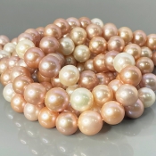 Pearl 12-15mm Smooth Round AA+ Beads Strand - 184109