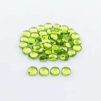 Peridot 5mm Smooth Square Cushion AA+ Cabochons Parcel - 183078