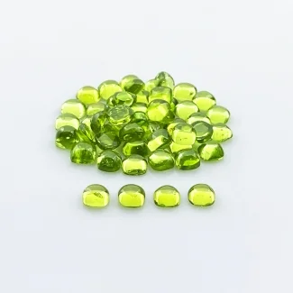 Peridot 5mm Smooth Square Cushion AA+ Cabochons Parcel - 183079